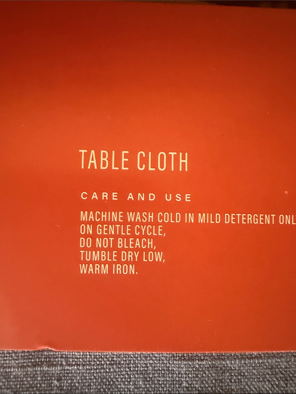 Slate Blue Rectangle Table Cloth - Picture 4 of 7